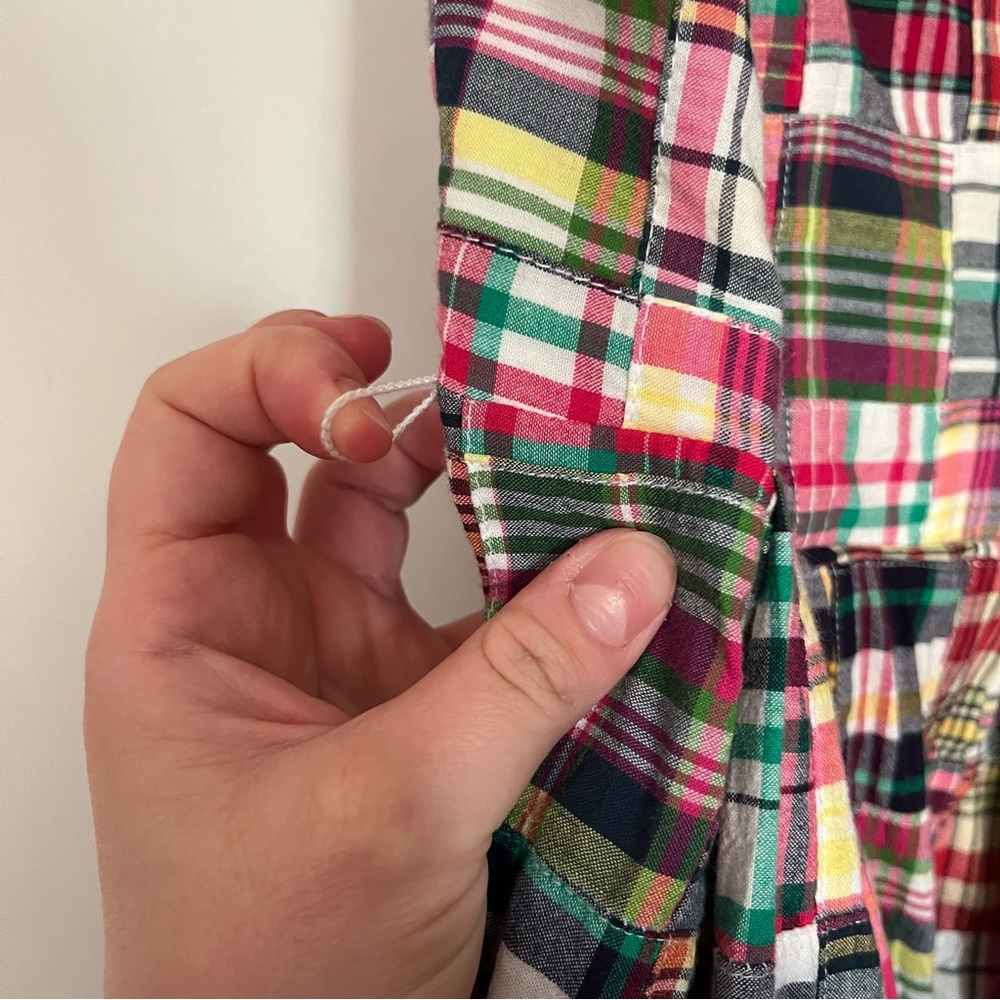 Tommy Hilfiger Plaid Strapless Dress Sz 6 - Picture 9 of 12
